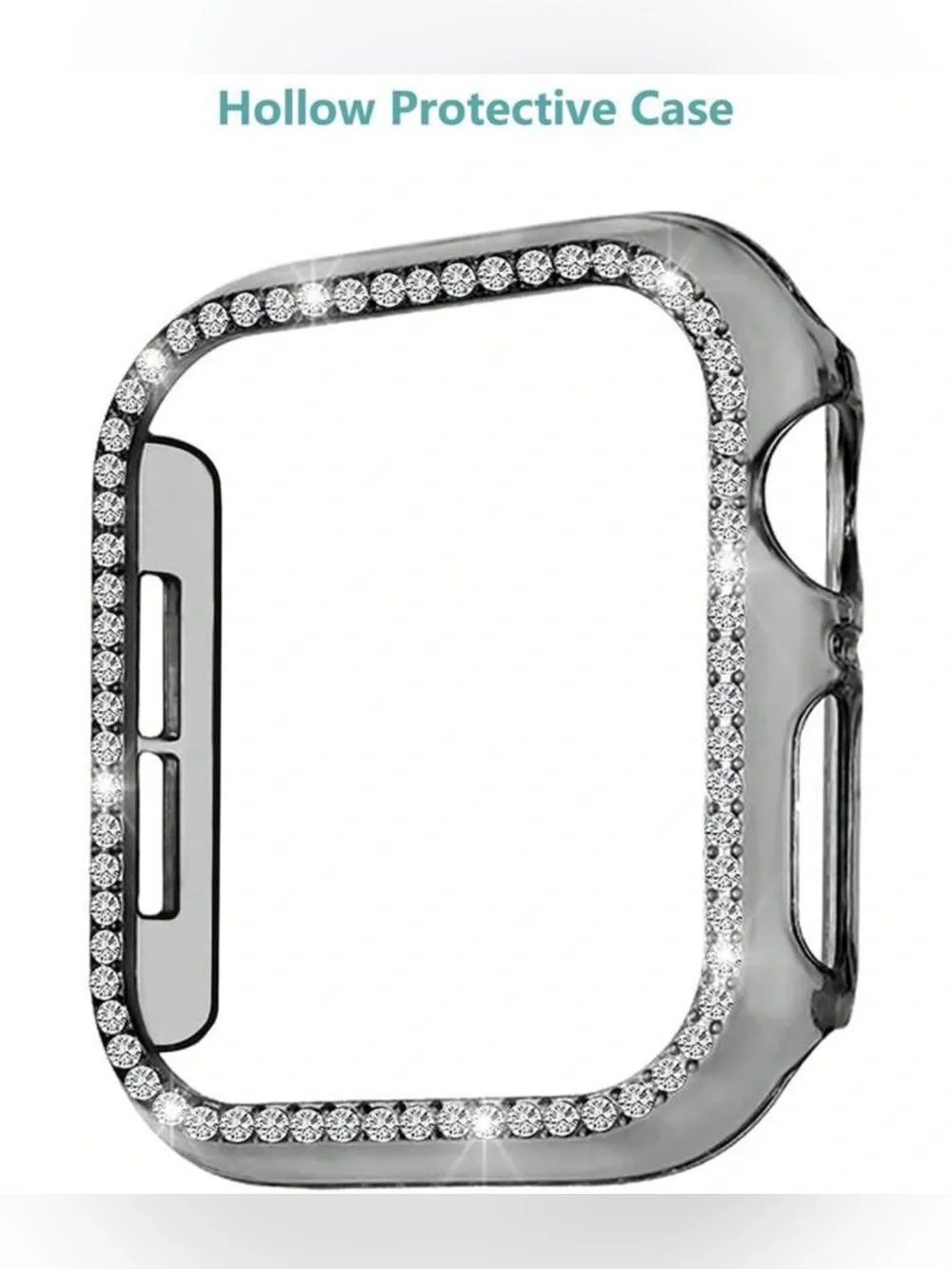 Set of 8 Series 1,2,3 38mm Smart Watch Case Protective Covers with Rhinestones